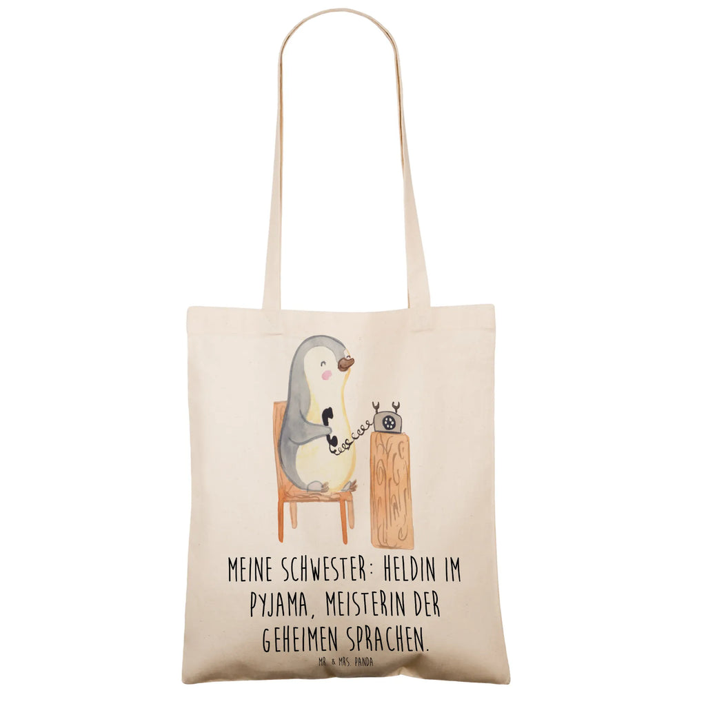 Tragetasche Schwester Heldin Beuteltasche, Beutel, Einkaufstasche, Jutebeutel, Stoffbeutel, Tasche, Shopper, Umhängetasche, Strandtasche, Schultertasche, Stofftasche, Tragetasche, Badetasche, Jutetasche, Einkaufstüte, Laptoptasche, Familie, Vatertag, Muttertag, Bruder, Schwester, Mama, Papa, Oma, Opa