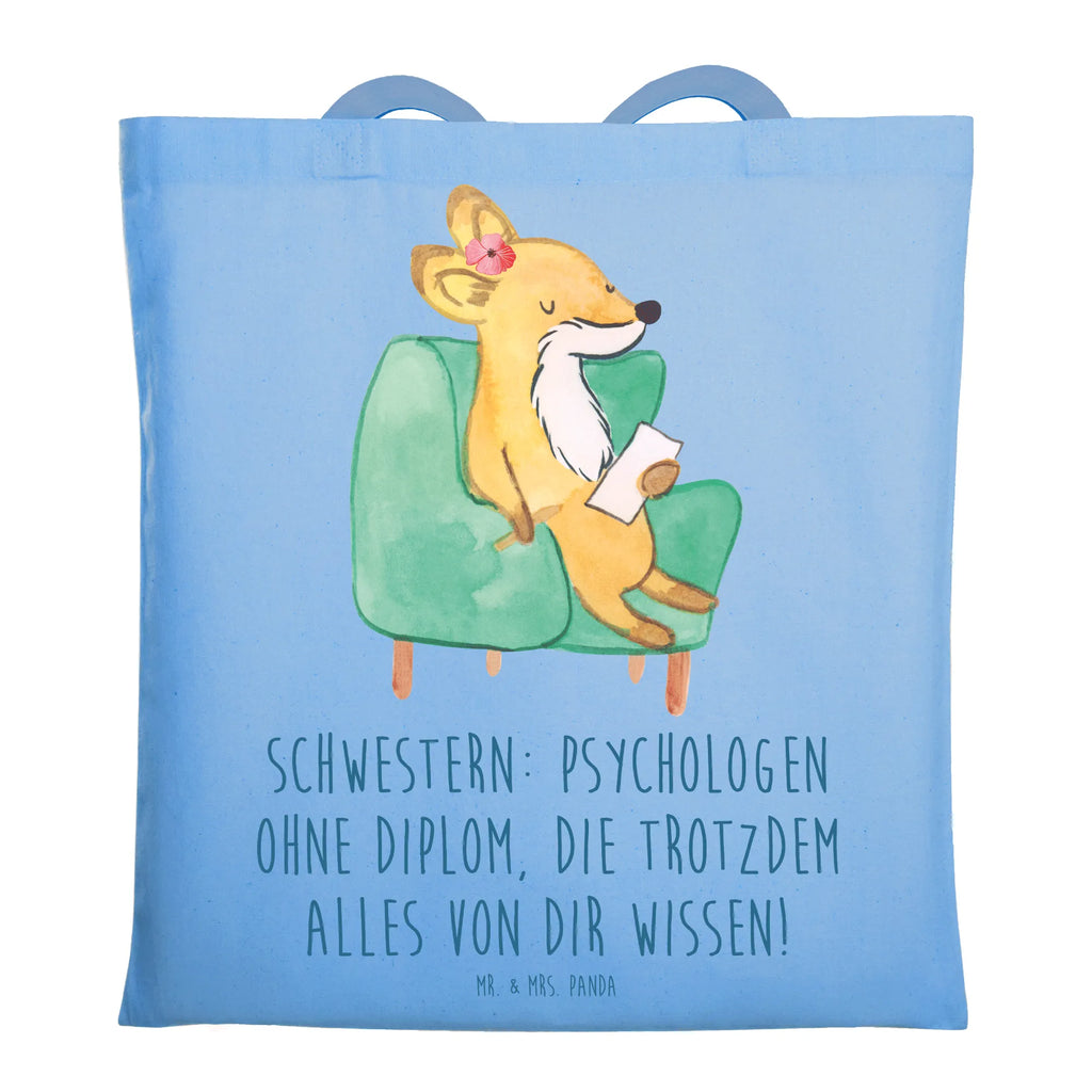 Tragetasche Schwestern Psychologen Beuteltasche, Beutel, Einkaufstasche, Jutebeutel, Stoffbeutel, Tasche, Shopper, Umhängetasche, Strandtasche, Schultertasche, Stofftasche, Tragetasche, Badetasche, Jutetasche, Einkaufstüte, Laptoptasche, Familie, Vatertag, Muttertag, Bruder, Schwester, Mama, Papa, Oma, Opa