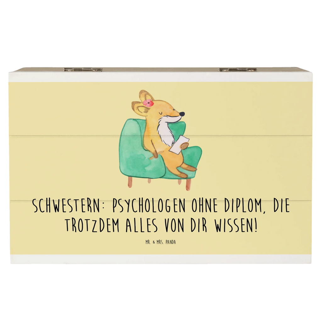 Holzkiste Schwestern Psychologen Holzkiste, Kiste, Schatzkiste, Truhe, Schatulle, XXL, Erinnerungsbox, Erinnerungskiste, Dekokiste, Aufbewahrungsbox, Geschenkbox, Geschenkdose, Familie, Vatertag, Muttertag, Bruder, Schwester, Mama, Papa, Oma, Opa