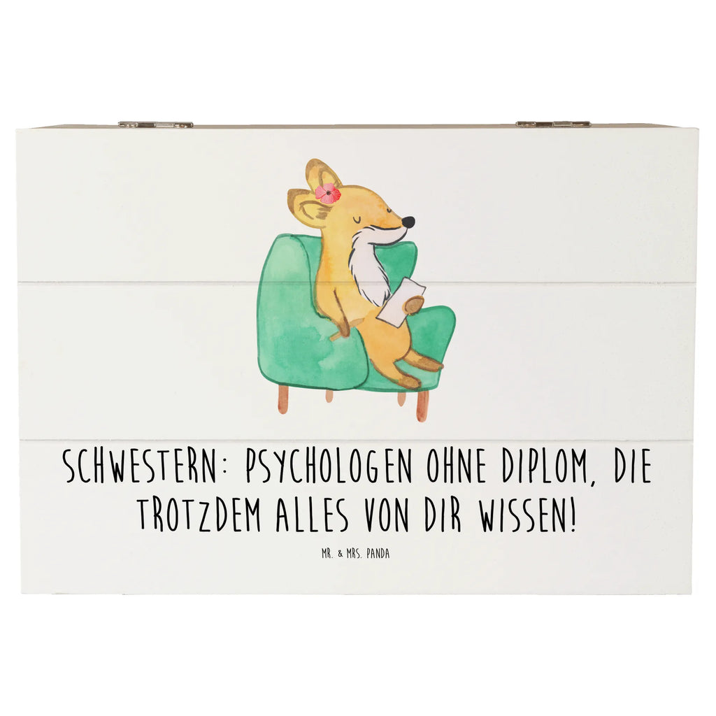 Holzkiste Schwestern Psychologen Holzkiste, Kiste, Schatzkiste, Truhe, Schatulle, XXL, Erinnerungsbox, Erinnerungskiste, Dekokiste, Aufbewahrungsbox, Geschenkbox, Geschenkdose, Familie, Vatertag, Muttertag, Bruder, Schwester, Mama, Papa, Oma, Opa