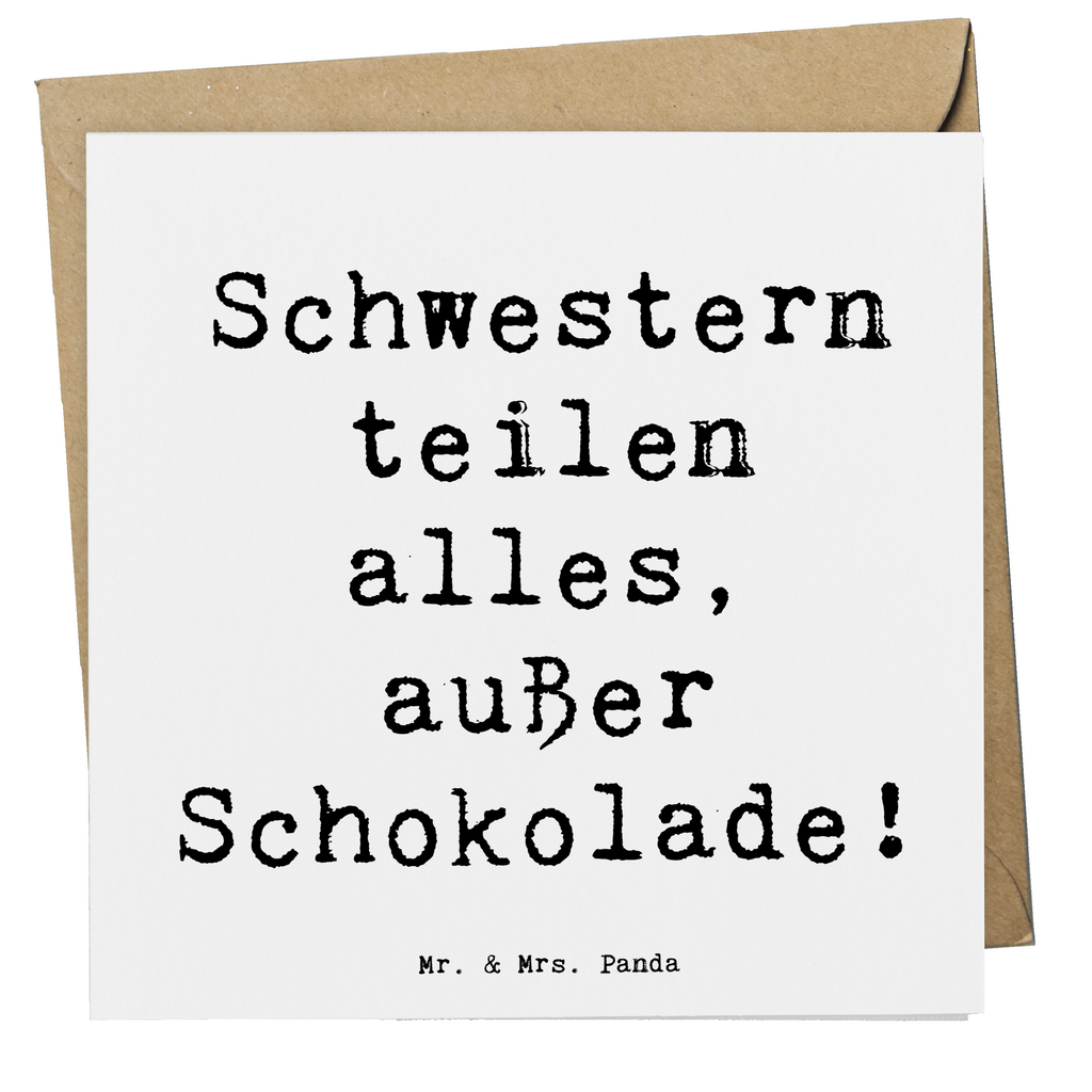 Deluxe Karte Spruch Schwestern Liebe Karte, Grußkarte, Klappkarte, Einladungskarte, Glückwunschkarte, Hochzeitskarte, Geburtstagskarte, Hochwertige Grußkarte, Hochwertige Klappkarte, Familie, Vatertag, Muttertag, Bruder, Schwester, Mama, Papa, Oma, Opa