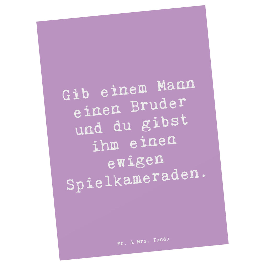 Postkarte Spruch Bruder Spielkamerad Postkarte, Karte, Geschenkkarte, Grußkarte, Einladung, Ansichtskarte, Geburtstagskarte, Einladungskarte, Dankeskarte, Ansichtskarten, Einladung Geburtstag, Einladungskarten Geburtstag, Familie, Vatertag, Muttertag, Bruder, Schwester, Mama, Papa, Oma, Opa