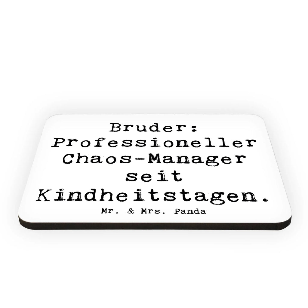 Magnet Spruch Bruder Chaos-Manager Kühlschrankmagnet, Pinnwandmagnet, Souvenir Magnet, Motivmagnete, Dekomagnet, Whiteboard Magnet, Notiz Magnet, Kühlschrank Dekoration, Familie, Vatertag, Muttertag, Bruder, Schwester, Mama, Papa, Oma, Opa