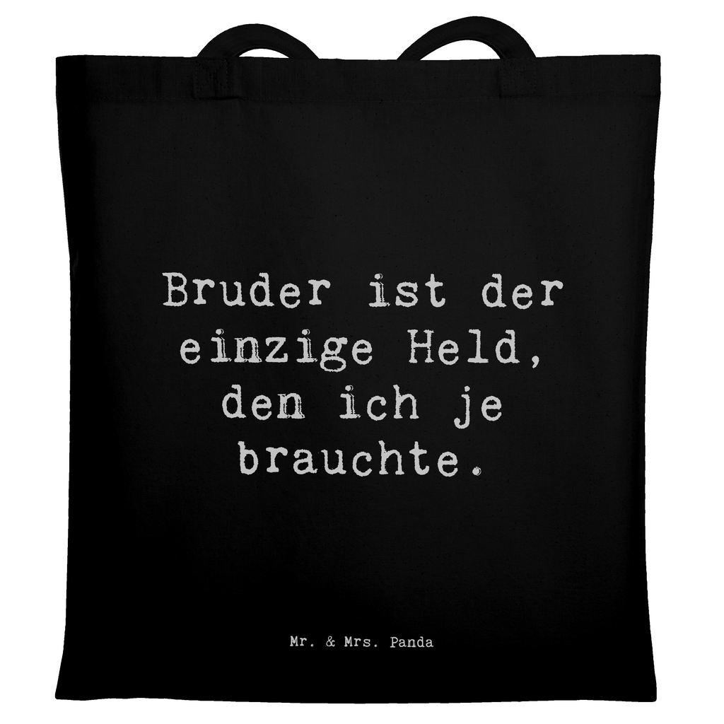 Tragetasche Spruch Bruder Held Beuteltasche, Beutel, Einkaufstasche, Jutebeutel, Stoffbeutel, Tasche, Shopper, Umhängetasche, Strandtasche, Schultertasche, Stofftasche, Tragetasche, Badetasche, Jutetasche, Einkaufstüte, Laptoptasche, Familie, Vatertag, Muttertag, Bruder, Schwester, Mama, Papa, Oma, Opa