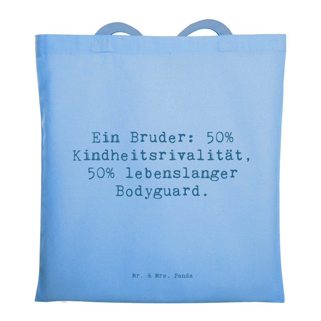 Tragetasche Spruch Bruder Bodyguard Beuteltasche, Beutel, Einkaufstasche, Jutebeutel, Stoffbeutel, Tasche, Shopper, Umhängetasche, Strandtasche, Schultertasche, Stofftasche, Tragetasche, Badetasche, Jutetasche, Einkaufstüte, Laptoptasche, Familie, Vatertag, Muttertag, Bruder, Schwester, Mama, Papa, Oma, Opa