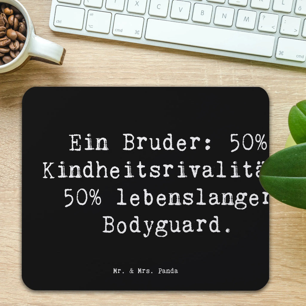 Mauspad Spruch Bruder Bodyguard Mousepad, Computer zubehör, Büroausstattung, PC Zubehör, Arbeitszimmer, Mauspad, Einzigartiges Mauspad, Designer Mauspad, Mausunterlage, Mauspad Büro, Familie, Vatertag, Muttertag, Bruder, Schwester, Mama, Papa, Oma, Opa