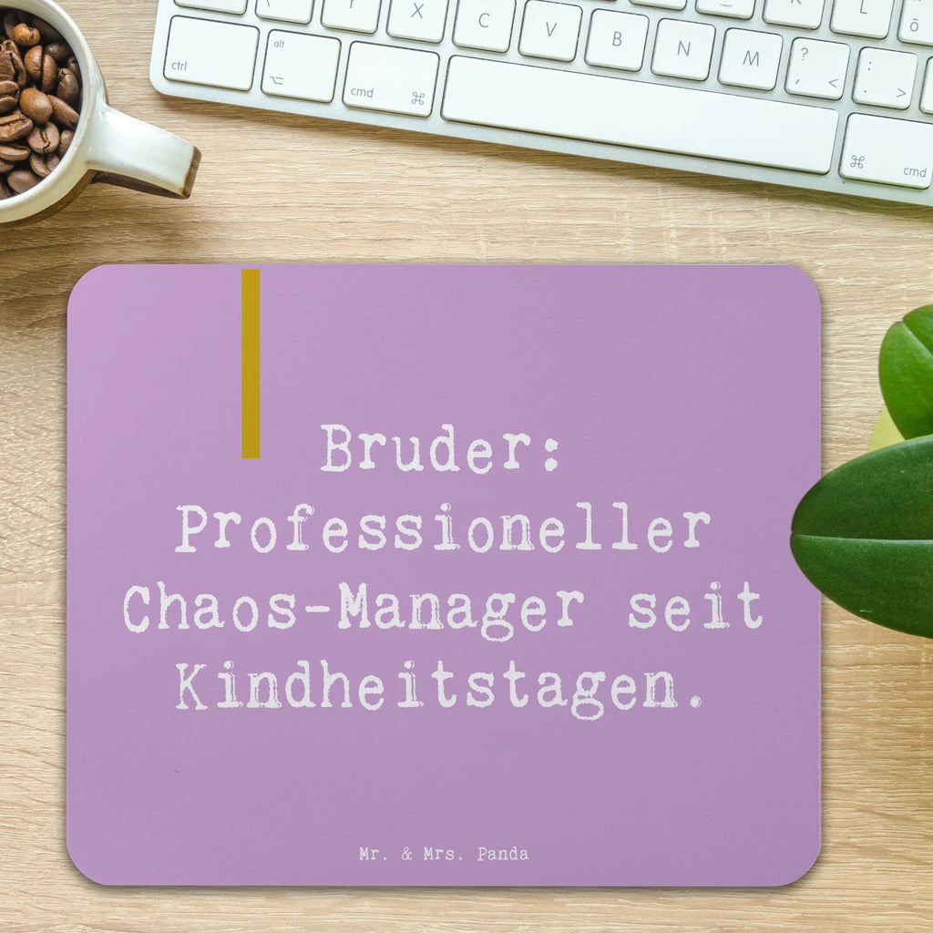 Mauspad Spruch Bruder Chaos-Manager Mousepad, Computer zubehör, Büroausstattung, PC Zubehör, Arbeitszimmer, Mauspad, Einzigartiges Mauspad, Designer Mauspad, Mausunterlage, Mauspad Büro, Familie, Vatertag, Muttertag, Bruder, Schwester, Mama, Papa, Oma, Opa