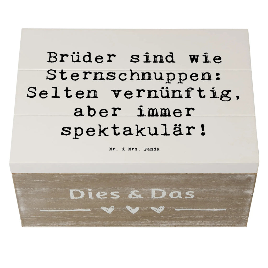 Holzkiste Spruch Brüder Sternschnuppen Holzkiste, Kiste, Schatzkiste, Truhe, Schatulle, XXL, Erinnerungsbox, Erinnerungskiste, Dekokiste, Aufbewahrungsbox, Geschenkbox, Geschenkdose, Familie, Vatertag, Muttertag, Bruder, Schwester, Mama, Papa, Oma, Opa