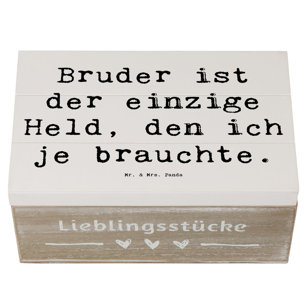 Holzkiste Spruch Bruder Held Holzkiste, Kiste, Schatzkiste, Truhe, Schatulle, XXL, Erinnerungsbox, Erinnerungskiste, Dekokiste, Aufbewahrungsbox, Geschenkbox, Geschenkdose, Familie, Vatertag, Muttertag, Bruder, Schwester, Mama, Papa, Oma, Opa