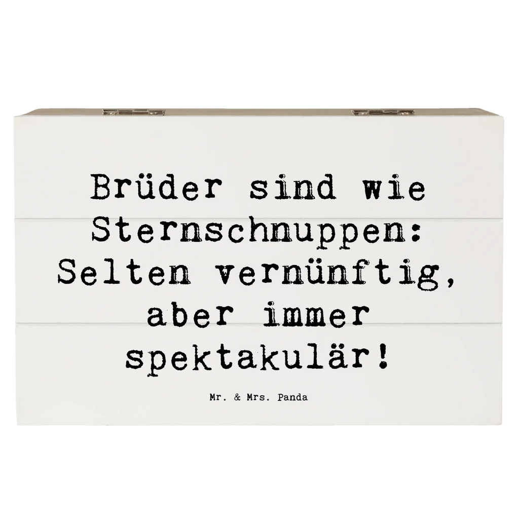 Holzkiste Spruch Brüder Sternschnuppen Holzkiste, Kiste, Schatzkiste, Truhe, Schatulle, XXL, Erinnerungsbox, Erinnerungskiste, Dekokiste, Aufbewahrungsbox, Geschenkbox, Geschenkdose, Familie, Vatertag, Muttertag, Bruder, Schwester, Mama, Papa, Oma, Opa