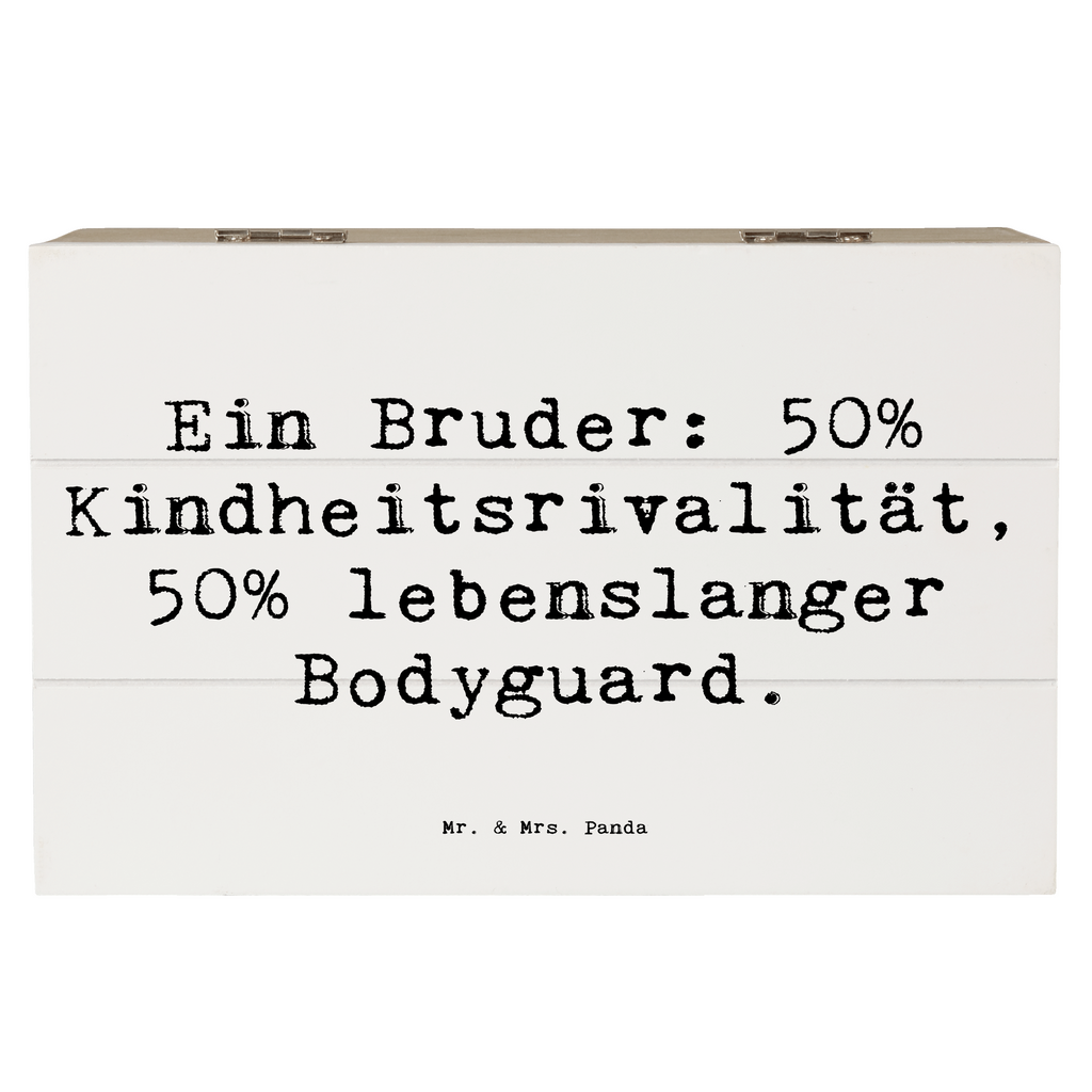 Holzkiste Spruch Bruder Bodyguard Holzkiste, Kiste, Schatzkiste, Truhe, Schatulle, XXL, Erinnerungsbox, Erinnerungskiste, Dekokiste, Aufbewahrungsbox, Geschenkbox, Geschenkdose, Familie, Vatertag, Muttertag, Bruder, Schwester, Mama, Papa, Oma, Opa