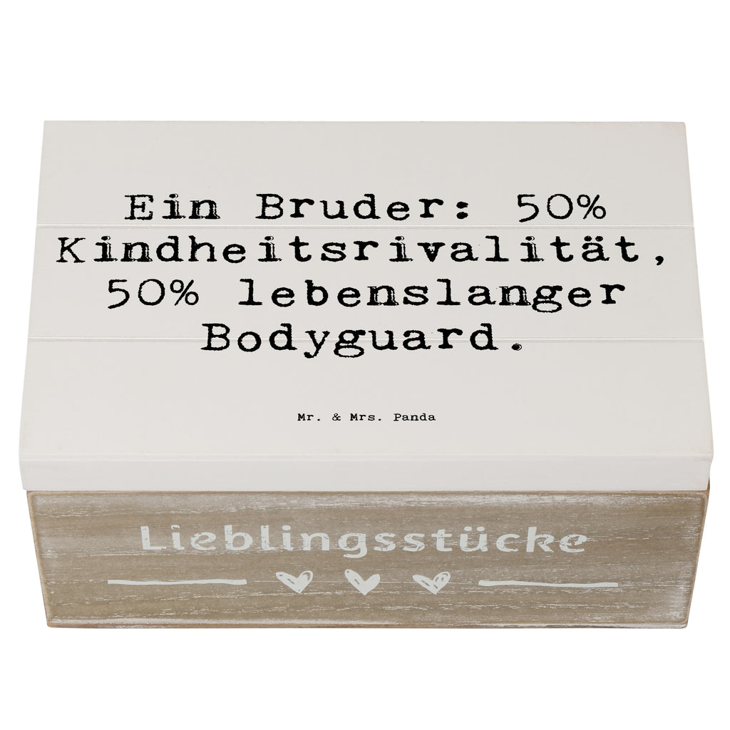 Holzkiste Spruch Bruder Bodyguard Holzkiste, Kiste, Schatzkiste, Truhe, Schatulle, XXL, Erinnerungsbox, Erinnerungskiste, Dekokiste, Aufbewahrungsbox, Geschenkbox, Geschenkdose, Familie, Vatertag, Muttertag, Bruder, Schwester, Mama, Papa, Oma, Opa