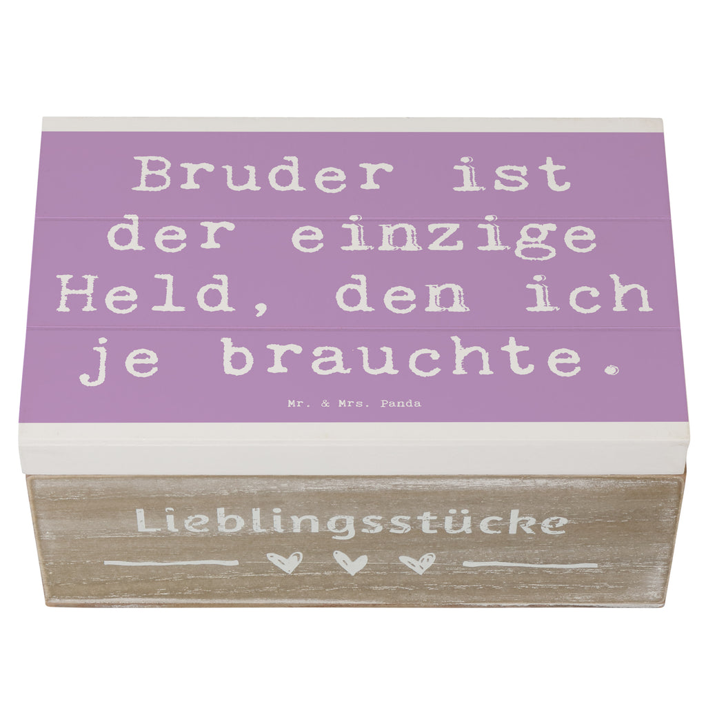 Holzkiste Spruch Bruder Held Holzkiste, Kiste, Schatzkiste, Truhe, Schatulle, XXL, Erinnerungsbox, Erinnerungskiste, Dekokiste, Aufbewahrungsbox, Geschenkbox, Geschenkdose, Familie, Vatertag, Muttertag, Bruder, Schwester, Mama, Papa, Oma, Opa