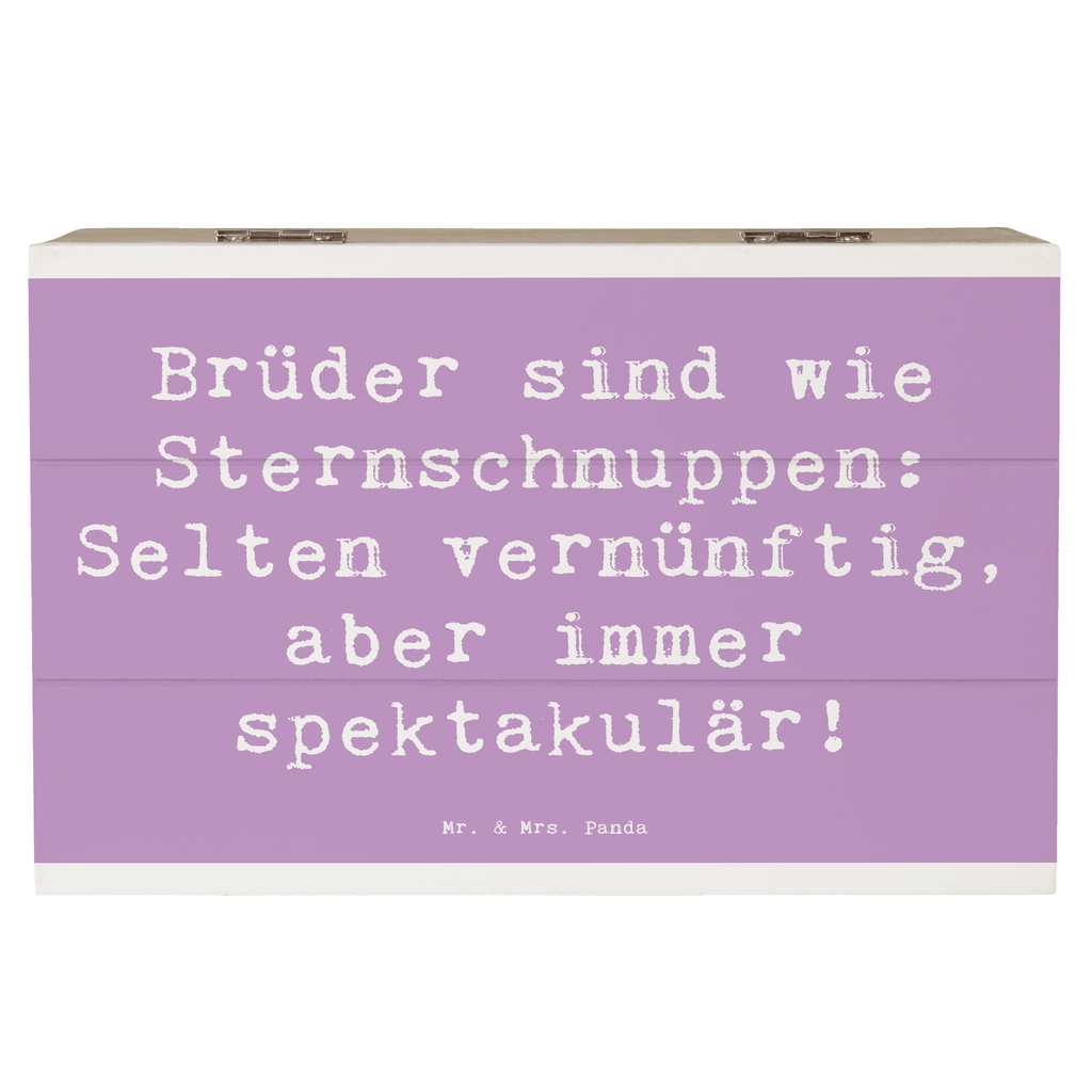 Holzkiste Spruch Brüder Sternschnuppen Holzkiste, Kiste, Schatzkiste, Truhe, Schatulle, XXL, Erinnerungsbox, Erinnerungskiste, Dekokiste, Aufbewahrungsbox, Geschenkbox, Geschenkdose, Familie, Vatertag, Muttertag, Bruder, Schwester, Mama, Papa, Oma, Opa