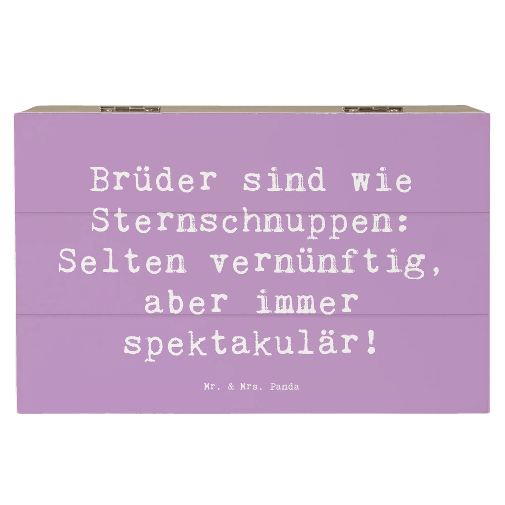 Holzkiste Spruch Brüder Sternschnuppen Holzkiste, Kiste, Schatzkiste, Truhe, Schatulle, XXL, Erinnerungsbox, Erinnerungskiste, Dekokiste, Aufbewahrungsbox, Geschenkbox, Geschenkdose, Familie, Vatertag, Muttertag, Bruder, Schwester, Mama, Papa, Oma, Opa