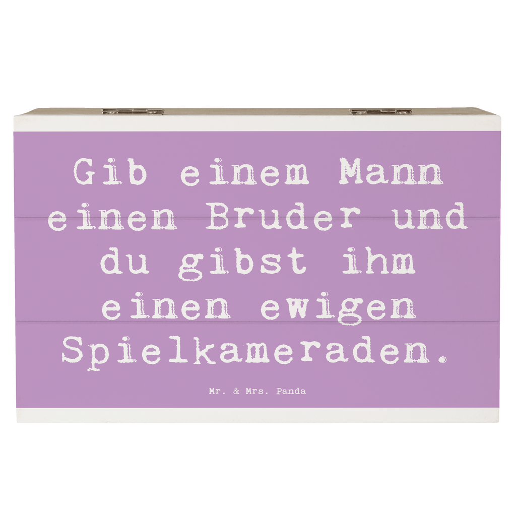 Holzkiste Spruch Bruder Spielkamerad Holzkiste, Kiste, Schatzkiste, Truhe, Schatulle, XXL, Erinnerungsbox, Erinnerungskiste, Dekokiste, Aufbewahrungsbox, Geschenkbox, Geschenkdose, Familie, Vatertag, Muttertag, Bruder, Schwester, Mama, Papa, Oma, Opa