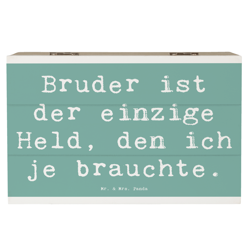 Holzkiste Spruch Bruder Held Holzkiste, Kiste, Schatzkiste, Truhe, Schatulle, XXL, Erinnerungsbox, Erinnerungskiste, Dekokiste, Aufbewahrungsbox, Geschenkbox, Geschenkdose, Familie, Vatertag, Muttertag, Bruder, Schwester, Mama, Papa, Oma, Opa