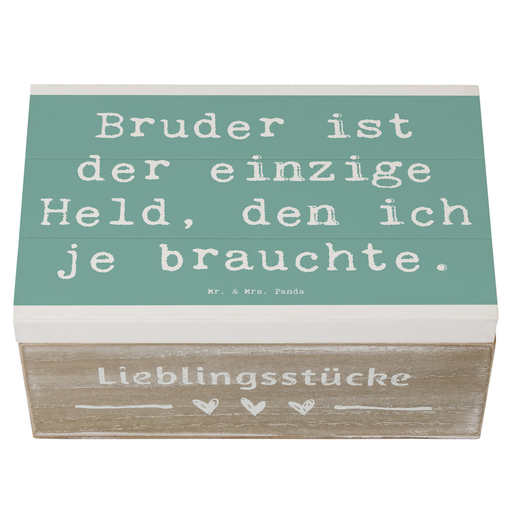 Holzkiste Spruch Bruder Held Holzkiste, Kiste, Schatzkiste, Truhe, Schatulle, XXL, Erinnerungsbox, Erinnerungskiste, Dekokiste, Aufbewahrungsbox, Geschenkbox, Geschenkdose, Familie, Vatertag, Muttertag, Bruder, Schwester, Mama, Papa, Oma, Opa