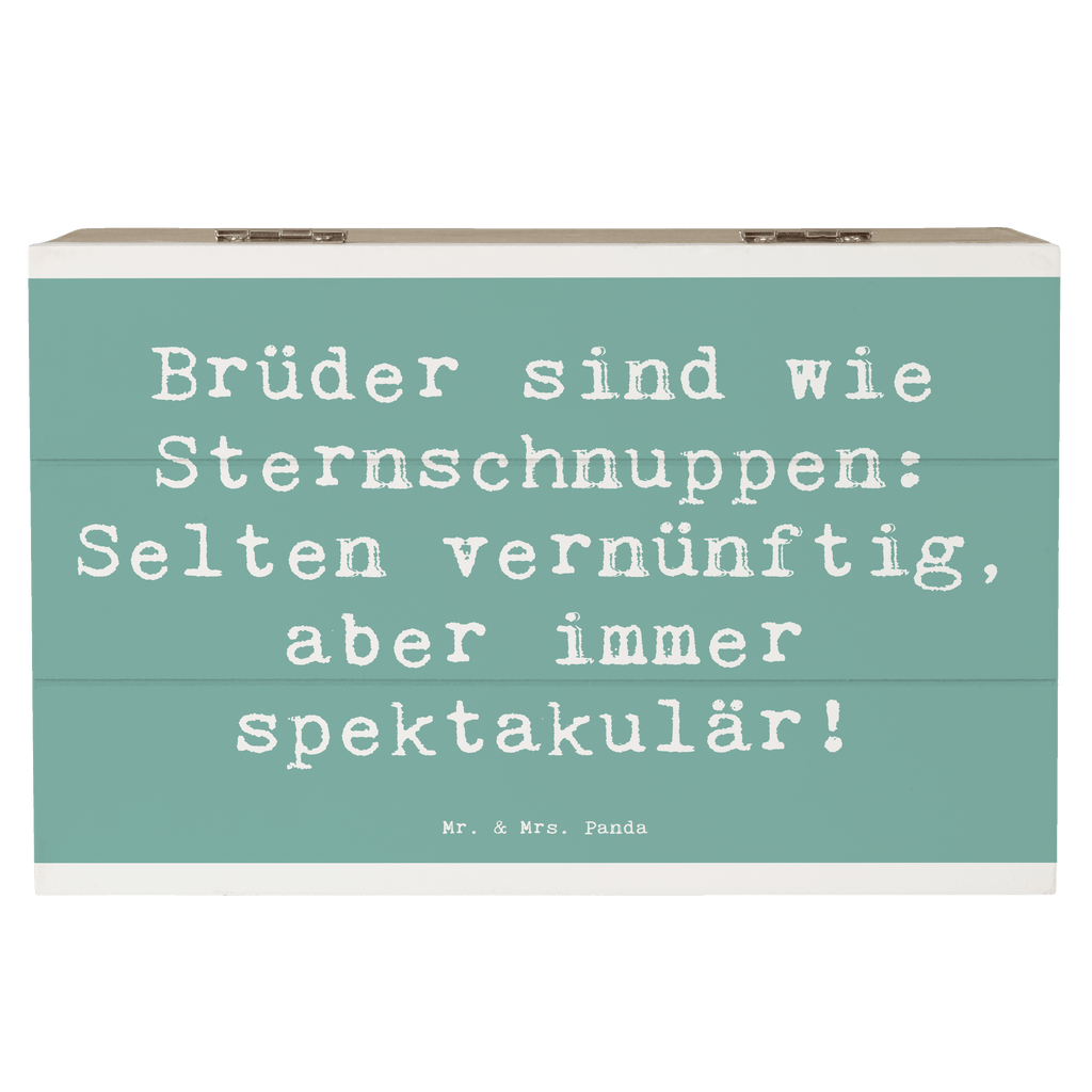 Holzkiste Spruch Brüder Sternschnuppen Holzkiste, Kiste, Schatzkiste, Truhe, Schatulle, XXL, Erinnerungsbox, Erinnerungskiste, Dekokiste, Aufbewahrungsbox, Geschenkbox, Geschenkdose, Familie, Vatertag, Muttertag, Bruder, Schwester, Mama, Papa, Oma, Opa