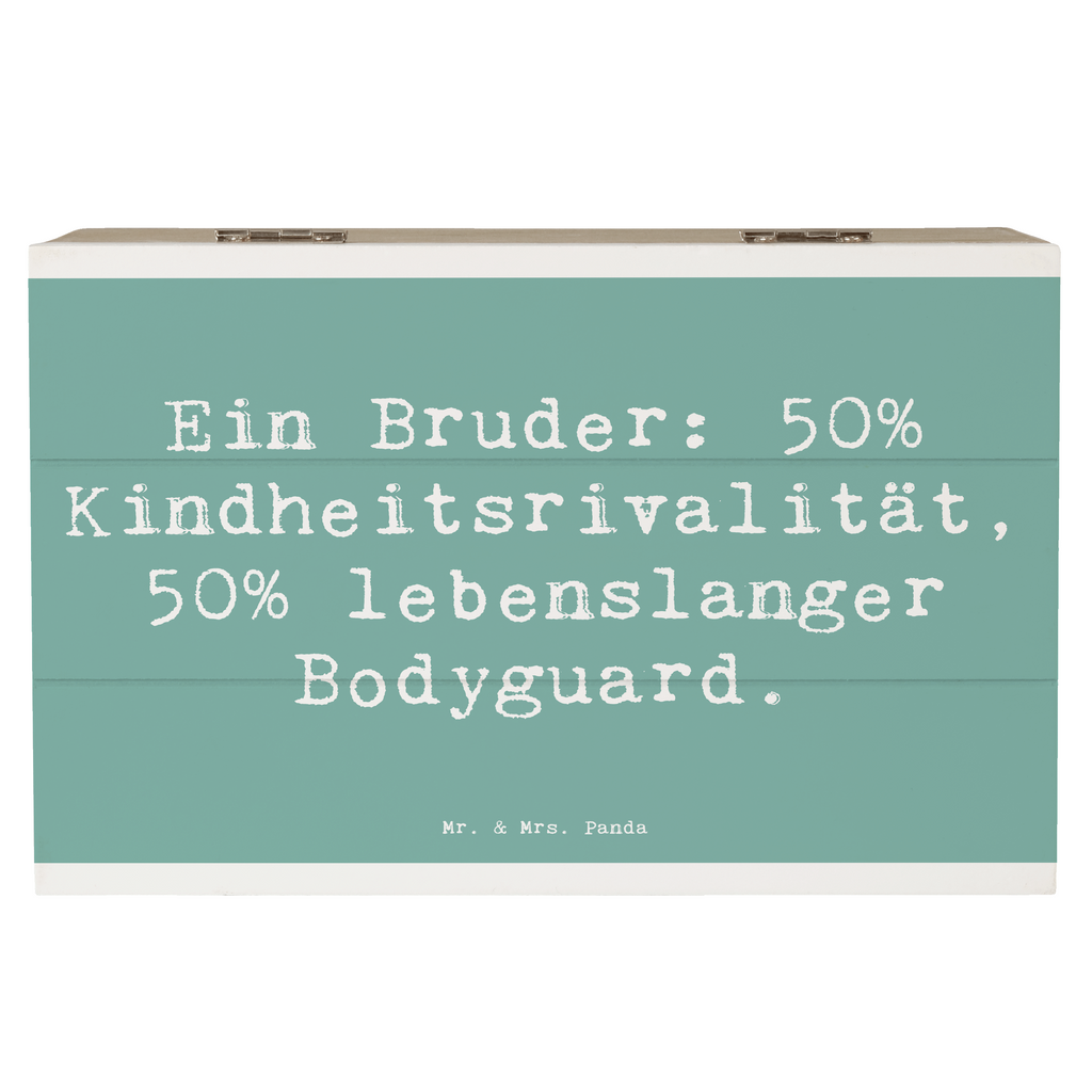 Holzkiste Spruch Bruder Bodyguard Holzkiste, Kiste, Schatzkiste, Truhe, Schatulle, XXL, Erinnerungsbox, Erinnerungskiste, Dekokiste, Aufbewahrungsbox, Geschenkbox, Geschenkdose, Familie, Vatertag, Muttertag, Bruder, Schwester, Mama, Papa, Oma, Opa