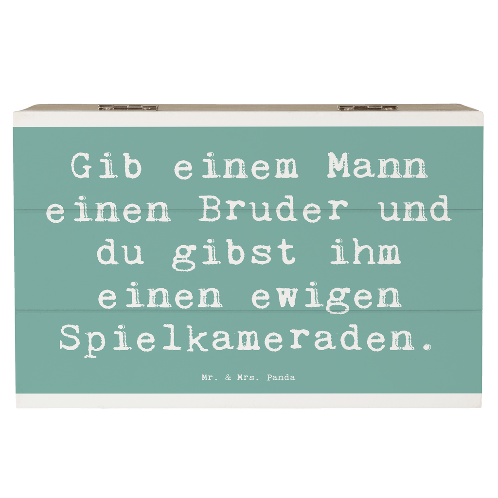 Holzkiste Spruch Bruder Spielkamerad Holzkiste, Kiste, Schatzkiste, Truhe, Schatulle, XXL, Erinnerungsbox, Erinnerungskiste, Dekokiste, Aufbewahrungsbox, Geschenkbox, Geschenkdose, Familie, Vatertag, Muttertag, Bruder, Schwester, Mama, Papa, Oma, Opa