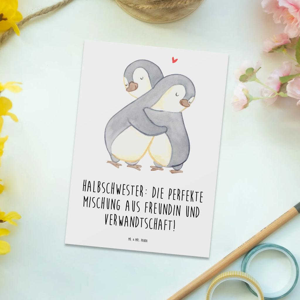 Postkarte Halbschwester Glück Postkarte, Karte, Geschenkkarte, Grußkarte, Einladung, Ansichtskarte, Geburtstagskarte, Einladungskarte, Dankeskarte, Ansichtskarten, Einladung Geburtstag, Einladungskarten Geburtstag, Familie, Vatertag, Muttertag, Bruder, Schwester, Mama, Papa, Oma, Opa