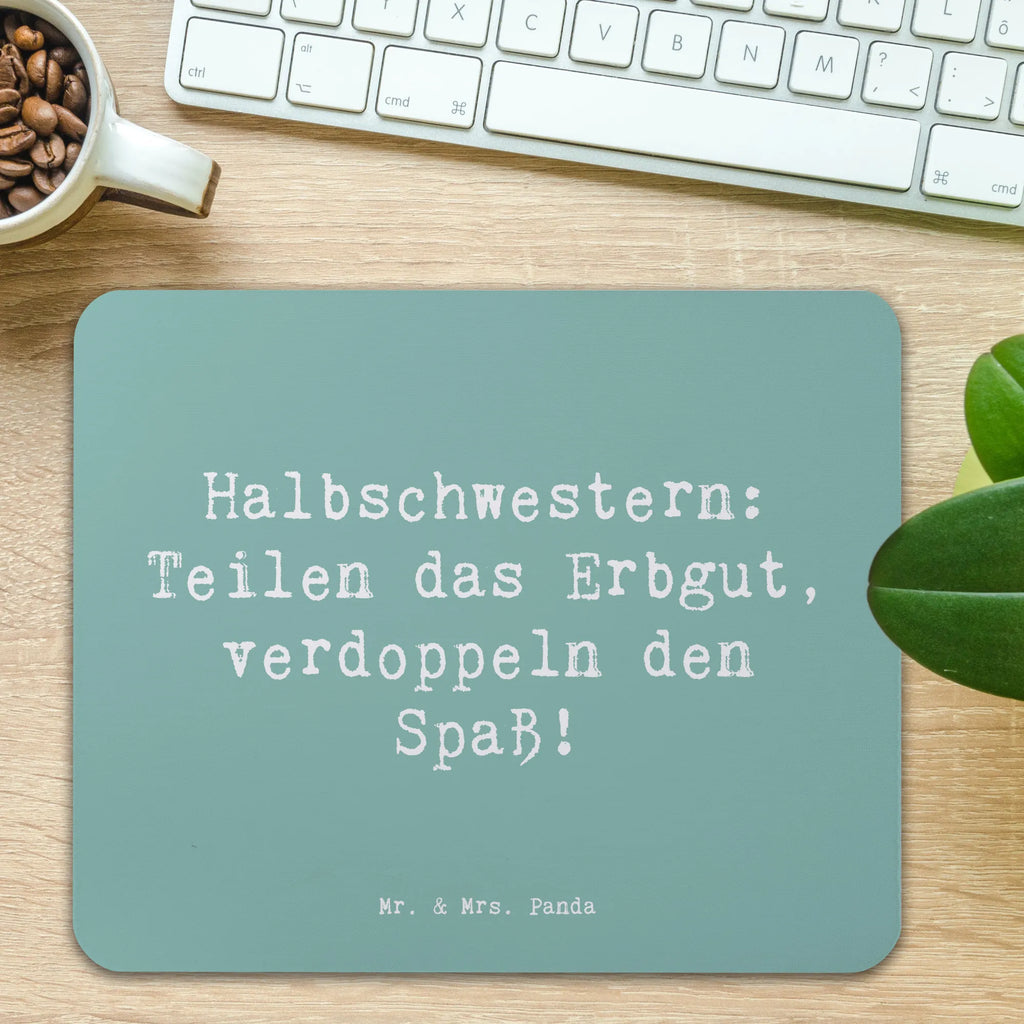 Mauspad Spruch Halbschwester Freude Mousepad, Computer zubehör, Büroausstattung, PC Zubehör, Arbeitszimmer, Mauspad, Einzigartiges Mauspad, Designer Mauspad, Mausunterlage, Mauspad Büro, Familie, Vatertag, Muttertag, Bruder, Schwester, Mama, Papa, Oma, Opa