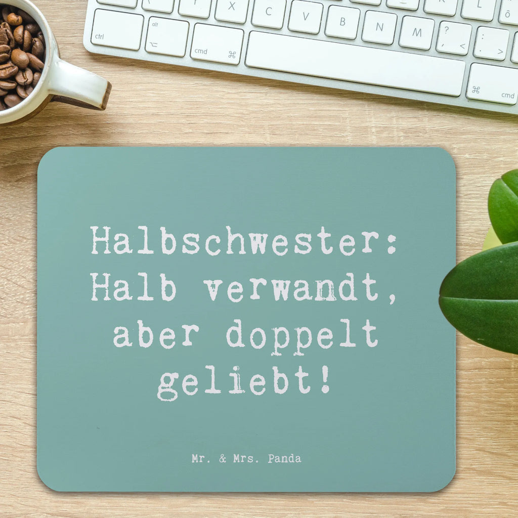 Mauspad Spruch Liebe Halbschwester Mousepad, Computer zubehör, Büroausstattung, PC Zubehör, Arbeitszimmer, Mauspad, Einzigartiges Mauspad, Designer Mauspad, Mausunterlage, Mauspad Büro, Familie, Vatertag, Muttertag, Bruder, Schwester, Mama, Papa, Oma, Opa