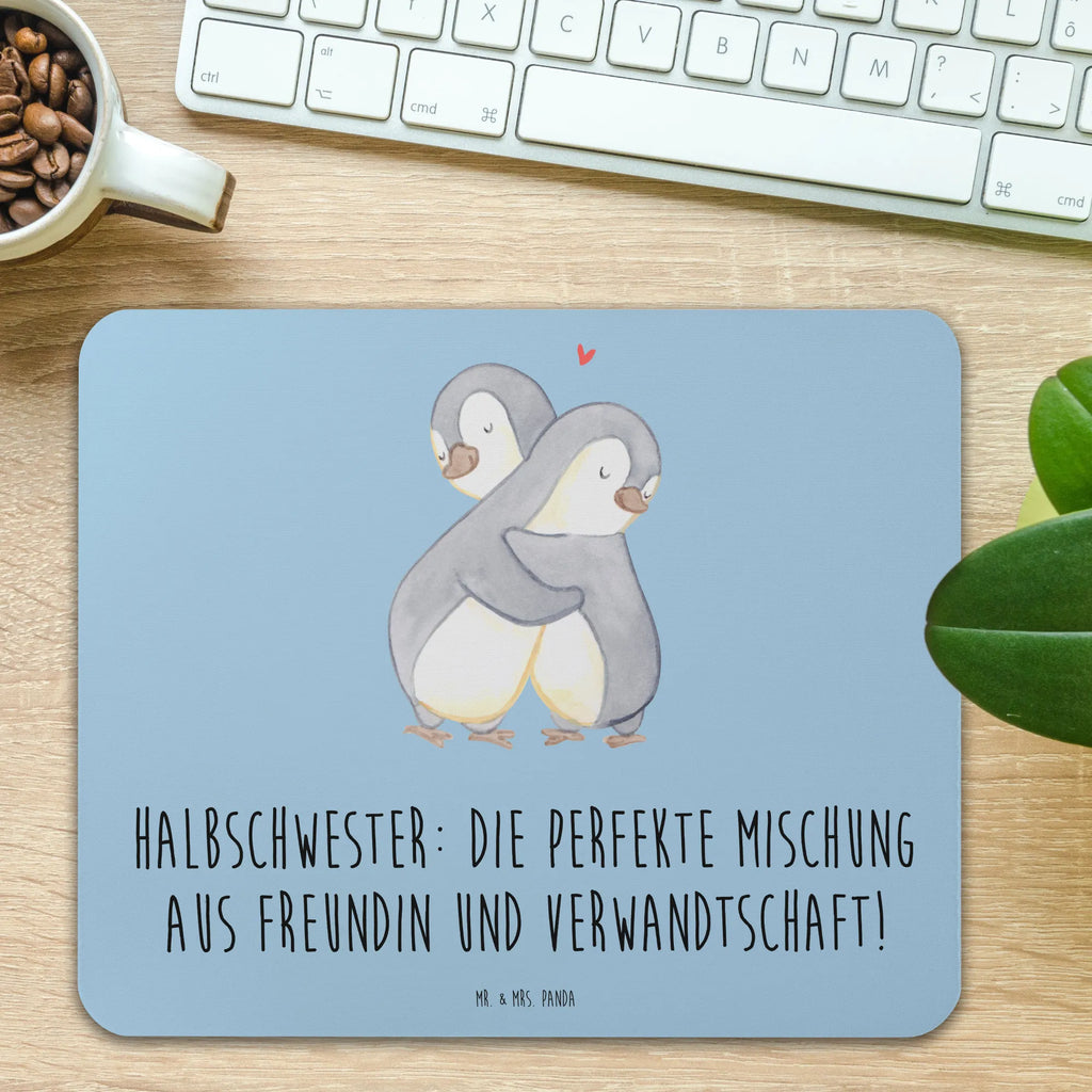 Mauspad Halbschwester Glück Mousepad, Computer zubehör, Büroausstattung, PC Zubehör, Arbeitszimmer, Mauspad, Einzigartiges Mauspad, Designer Mauspad, Mausunterlage, Mauspad Büro, Familie, Vatertag, Muttertag, Bruder, Schwester, Mama, Papa, Oma, Opa