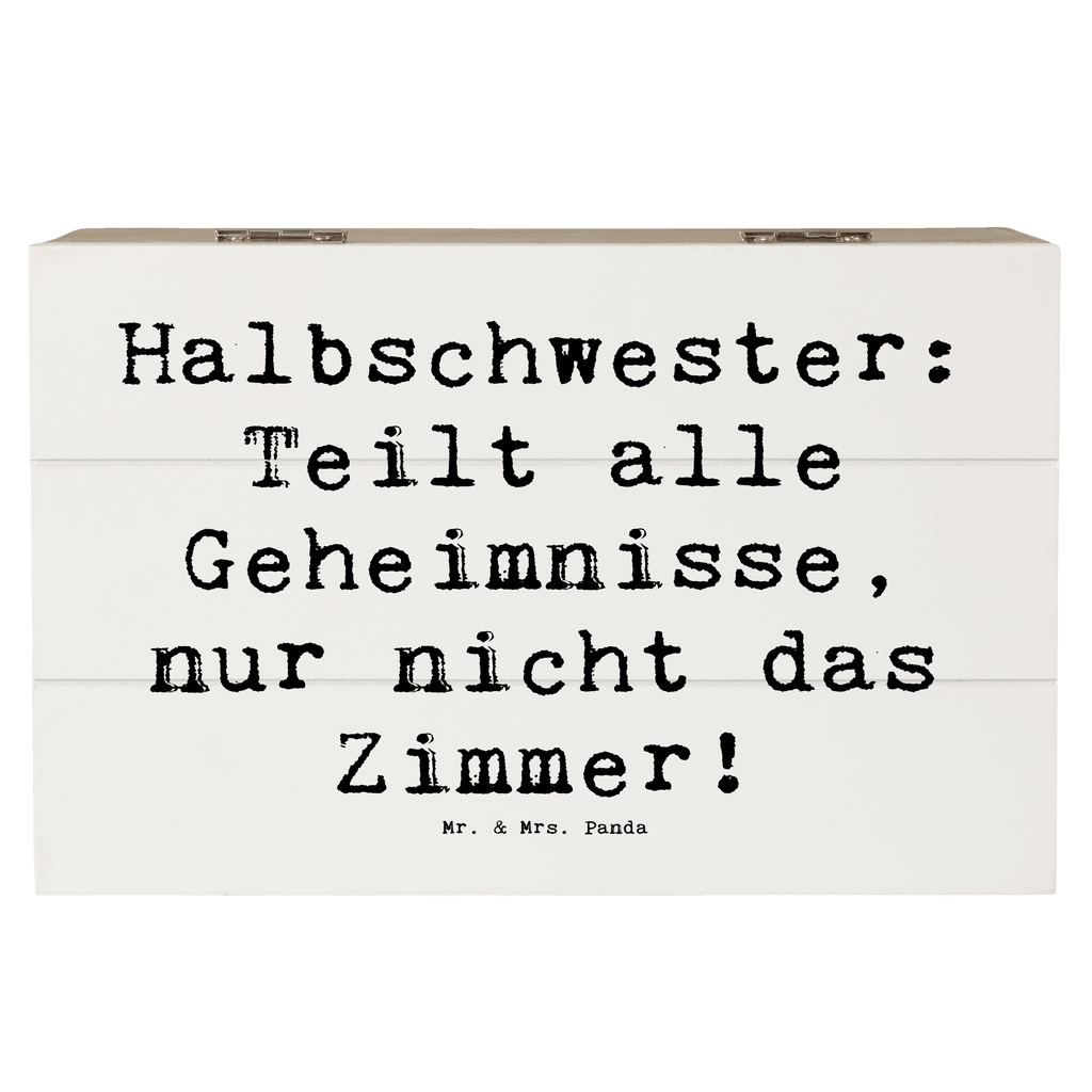 Holzkiste Spruch Halbschwester Geheimnisse Holzkiste, Kiste, Schatzkiste, Truhe, Schatulle, XXL, Erinnerungsbox, Erinnerungskiste, Dekokiste, Aufbewahrungsbox, Geschenkbox, Geschenkdose, Familie, Vatertag, Muttertag, Bruder, Schwester, Mama, Papa, Oma, Opa