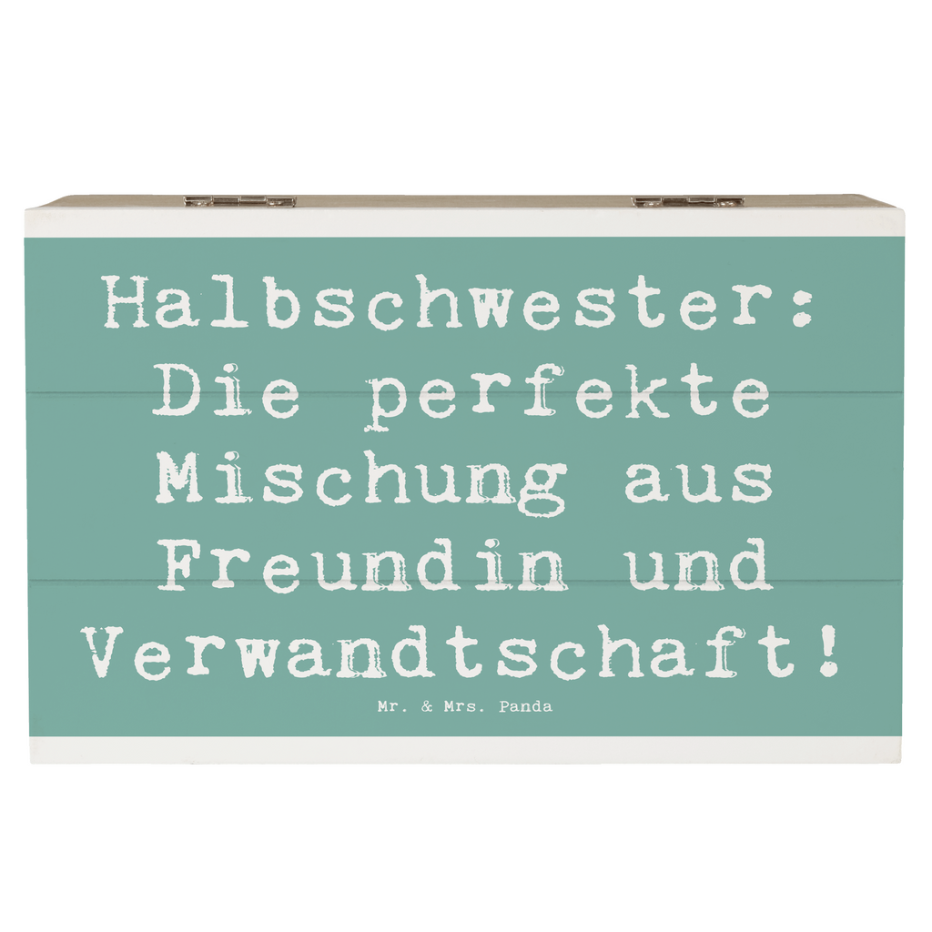 Holzkiste Spruch Halbschwester Glück Holzkiste, Kiste, Schatzkiste, Truhe, Schatulle, XXL, Erinnerungsbox, Erinnerungskiste, Dekokiste, Aufbewahrungsbox, Geschenkbox, Geschenkdose, Familie, Vatertag, Muttertag, Bruder, Schwester, Mama, Papa, Oma, Opa