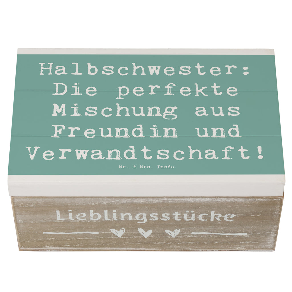 Holzkiste Spruch Halbschwester Glück Holzkiste, Kiste, Schatzkiste, Truhe, Schatulle, XXL, Erinnerungsbox, Erinnerungskiste, Dekokiste, Aufbewahrungsbox, Geschenkbox, Geschenkdose, Familie, Vatertag, Muttertag, Bruder, Schwester, Mama, Papa, Oma, Opa