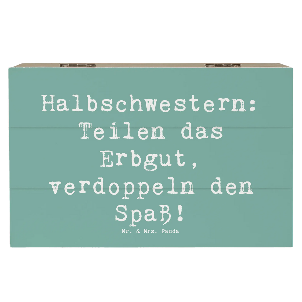 Holzkiste Spruch Halbschwester Freude Holzkiste, Kiste, Schatzkiste, Truhe, Schatulle, XXL, Erinnerungsbox, Erinnerungskiste, Dekokiste, Aufbewahrungsbox, Geschenkbox, Geschenkdose, Familie, Vatertag, Muttertag, Bruder, Schwester, Mama, Papa, Oma, Opa