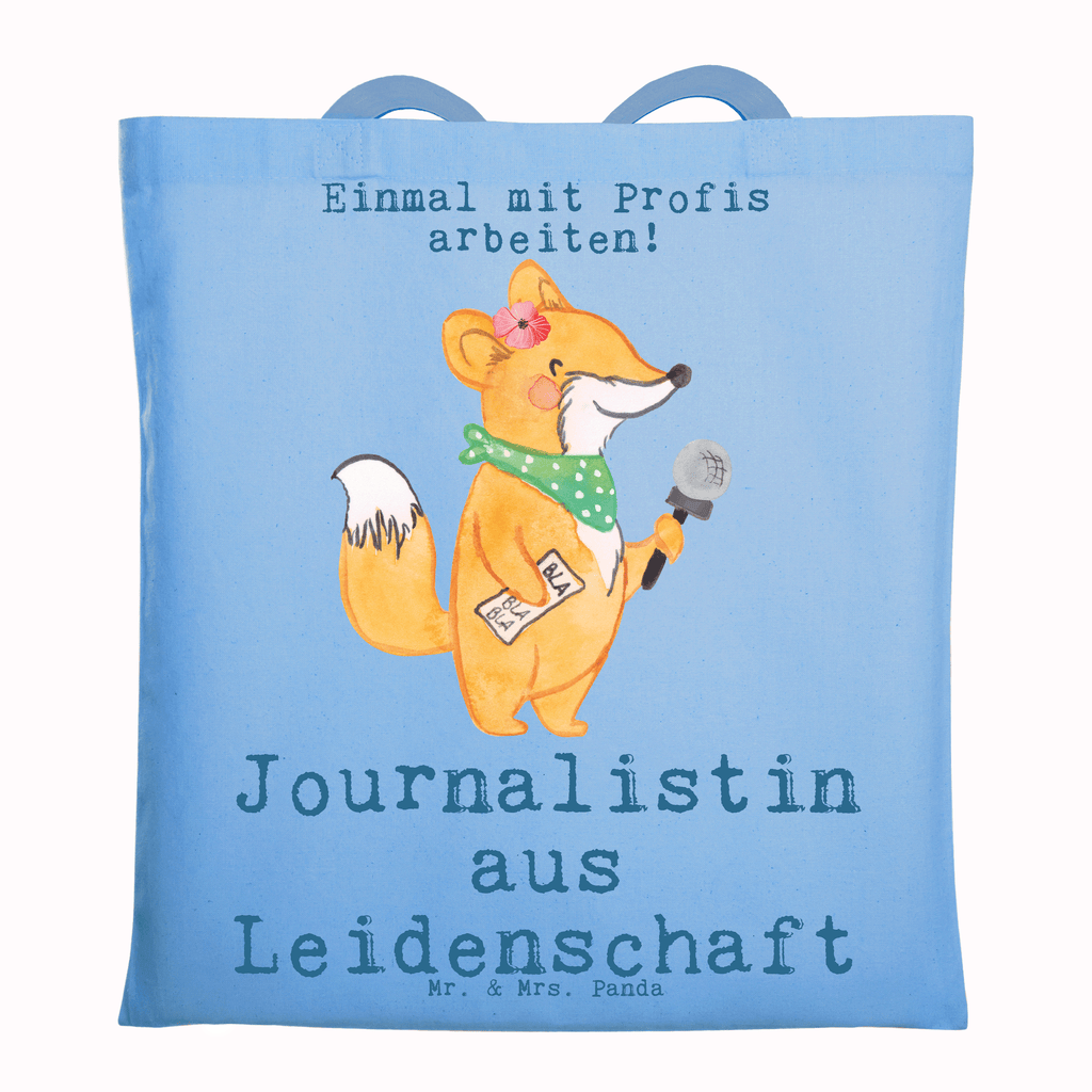 Tragetasche Journalistin aus Leidenschaft Beuteltasche, Beutel, Einkaufstasche, Jutebeutel, Stoffbeutel, Tasche, Shopper, Umhängetasche, Strandtasche, Schultertasche, Stofftasche, Tragetasche, Badetasche, Jutetasche, Einkaufstüte, Laptoptasche, Beruf, Ausbildung, Jubiläum, Abschied, Rente, Kollege, Kollegin, Geschenk, Schenken, Arbeitskollege, Mitarbeiter, Firma, Danke, Dankeschön, Journalistin, Reporterin, Redakteurin, Pressebüro, Studium