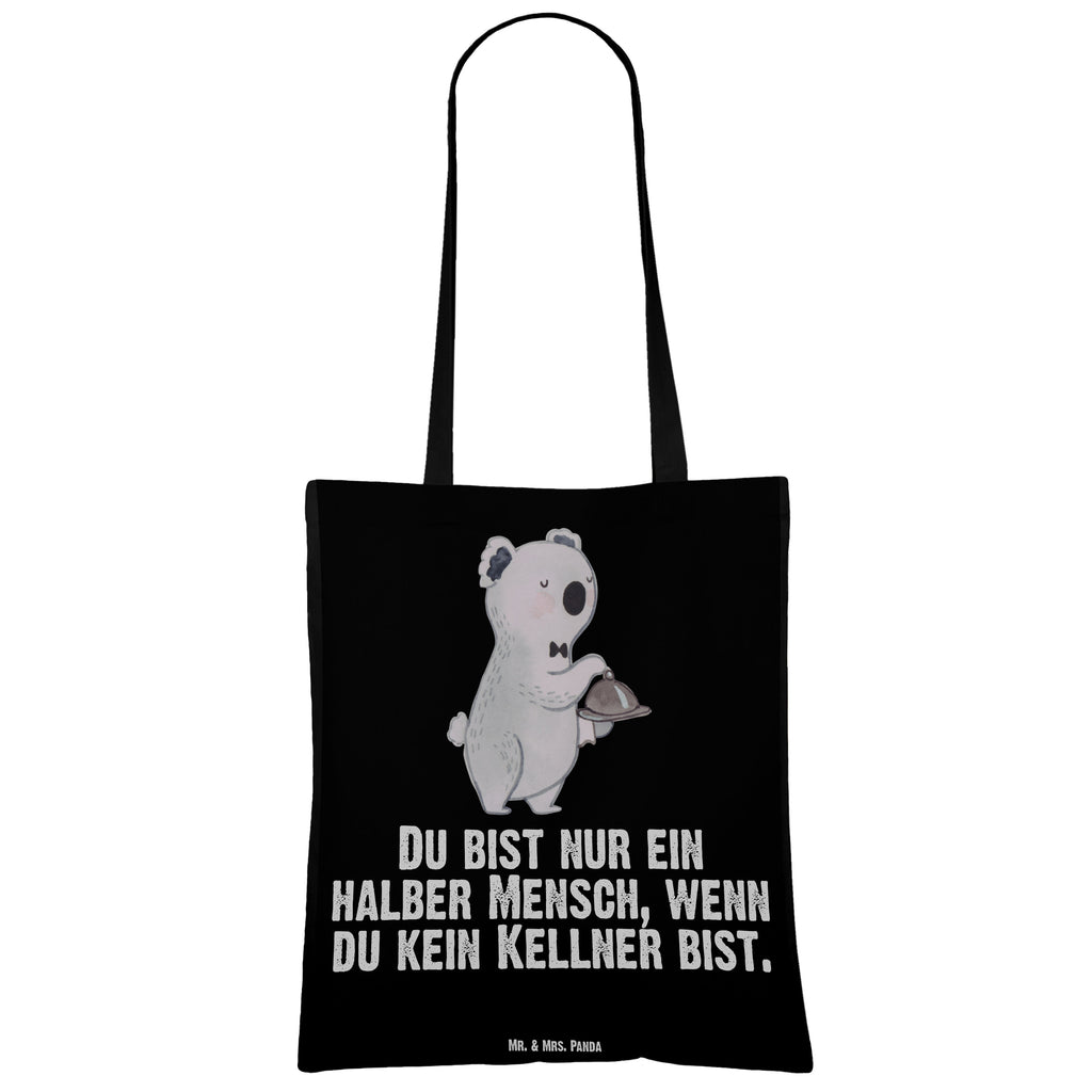 Tragetasche Kellner mit Herz Beuteltasche, Beutel, Einkaufstasche, Jutebeutel, Stoffbeutel, Beruf, Ausbildung, Jubiläum, Abschied, Rente, Kollege, Kollegin, Geschenk, Schenken, Arbeitskollege, Mitarbeiter, Firma, Danke, Dankeschön, Kellner, Servicekraft, Restaurant, Ober