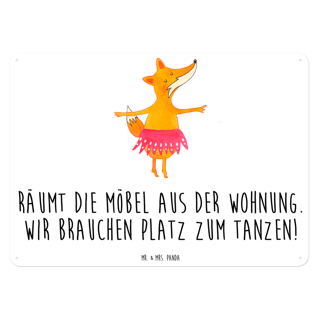 Blechschild Fuchs Ballerina Blechschild, Metallschild, Geschenk Schild, Schild, Magnet-Metall-Schild, Deko Schild, Wandschild, Wand-Dekoration, Türschild, Fuchs, Fuchs Spruch, Füchse, Füchsin, Ballerina, Ballett, Tänzerin, Tanzen, Party, Einladung, Geburtstag