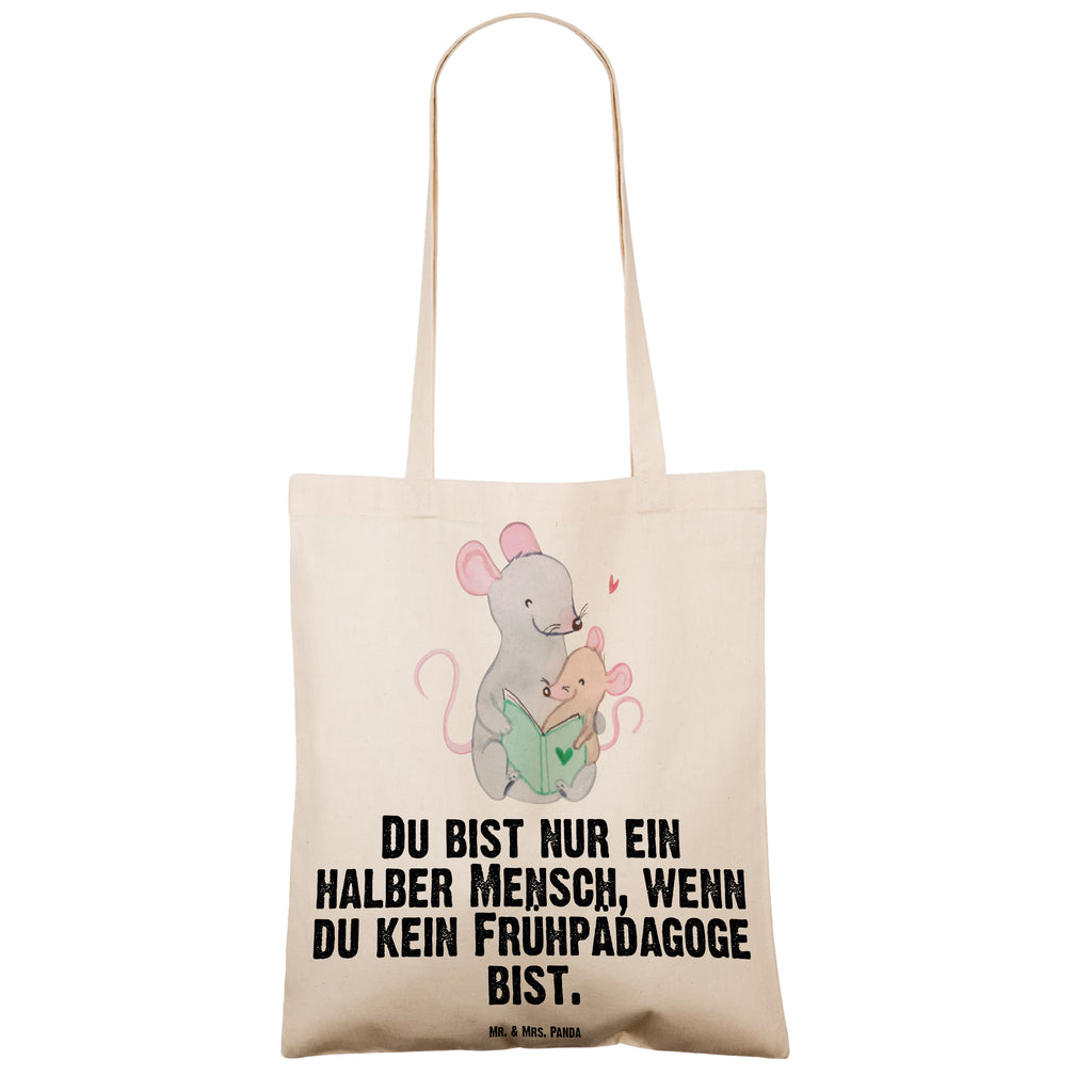 Tragetasche Frühpädagoge mit Herz Beuteltasche, Beutel, Einkaufstasche, Jutebeutel, Stoffbeutel, Tasche, Shopper, Umhängetasche, Strandtasche, Schultertasche, Stofftasche, Tragetasche, Badetasche, Jutetasche, Einkaufstüte, Laptoptasche, Beruf, Ausbildung, Jubiläum, Abschied, Rente, Kollege, Kollegin, Geschenk, Schenken, Arbeitskollege, Mitarbeiter, Firma, Danke, Dankeschön, Frühpädagoge, Frühpädagogik, Studium