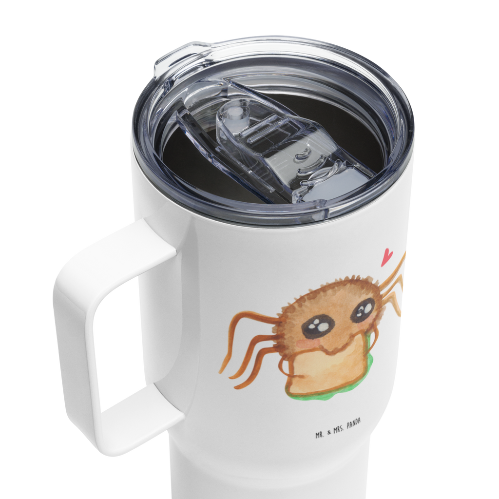 XXL Thermobecher Spinne Agathe Sandwich Thermobecher, XL Thermobecher, Reisebecher, XL Reisetasse, Großer Thermobecher, Autobecher, Jumbo Becher, Spinne Agathe, Spinne, Agathe, Videos, Merchandise, Glück, Mut, Hungrig, Verfressen, Lebensfreude, Alles wird gut, Hunger