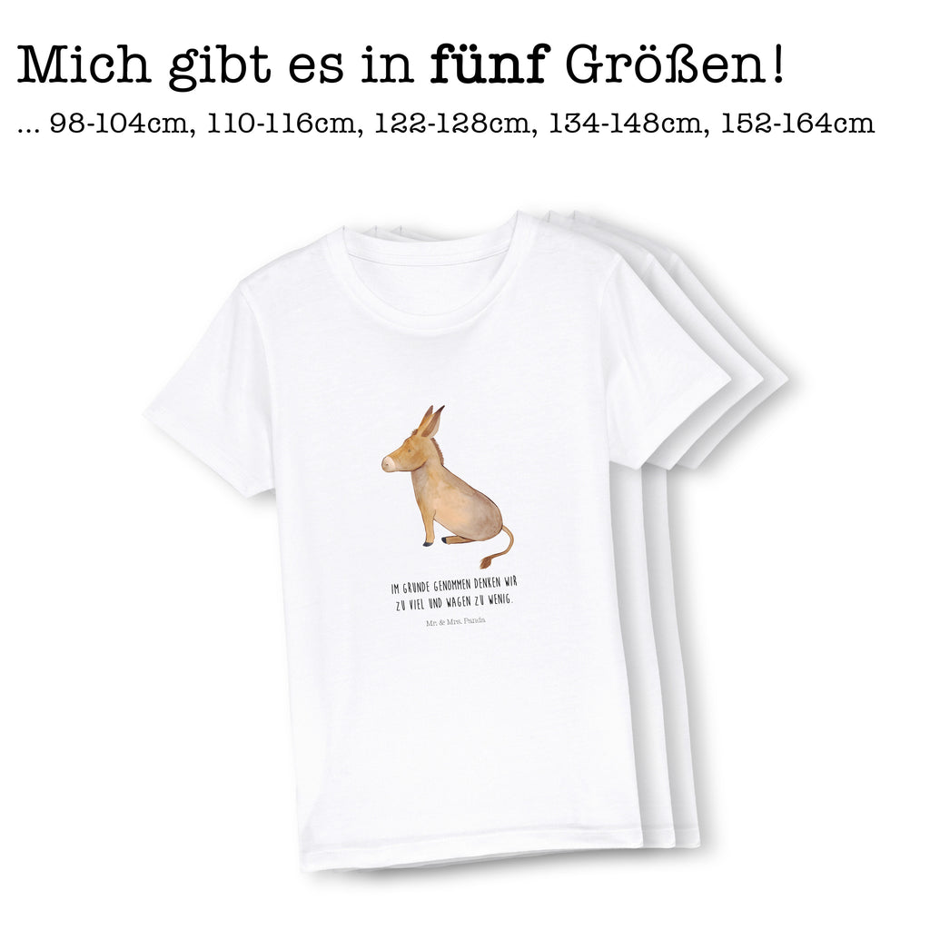 Organic Kinder T-Shirt Esel Kinder T-Shirt, Kinder T-Shirt Mädchen, Kinder T-Shirt Jungen, Tiermotive, Gute Laune, lustige Sprüche, Tiere, Esel, Weisheit, Lebensmut, Lebensglück, Ziel, Lebensziel, Mut, erfolg, tapferkeit, positive gedanken, zuversicht