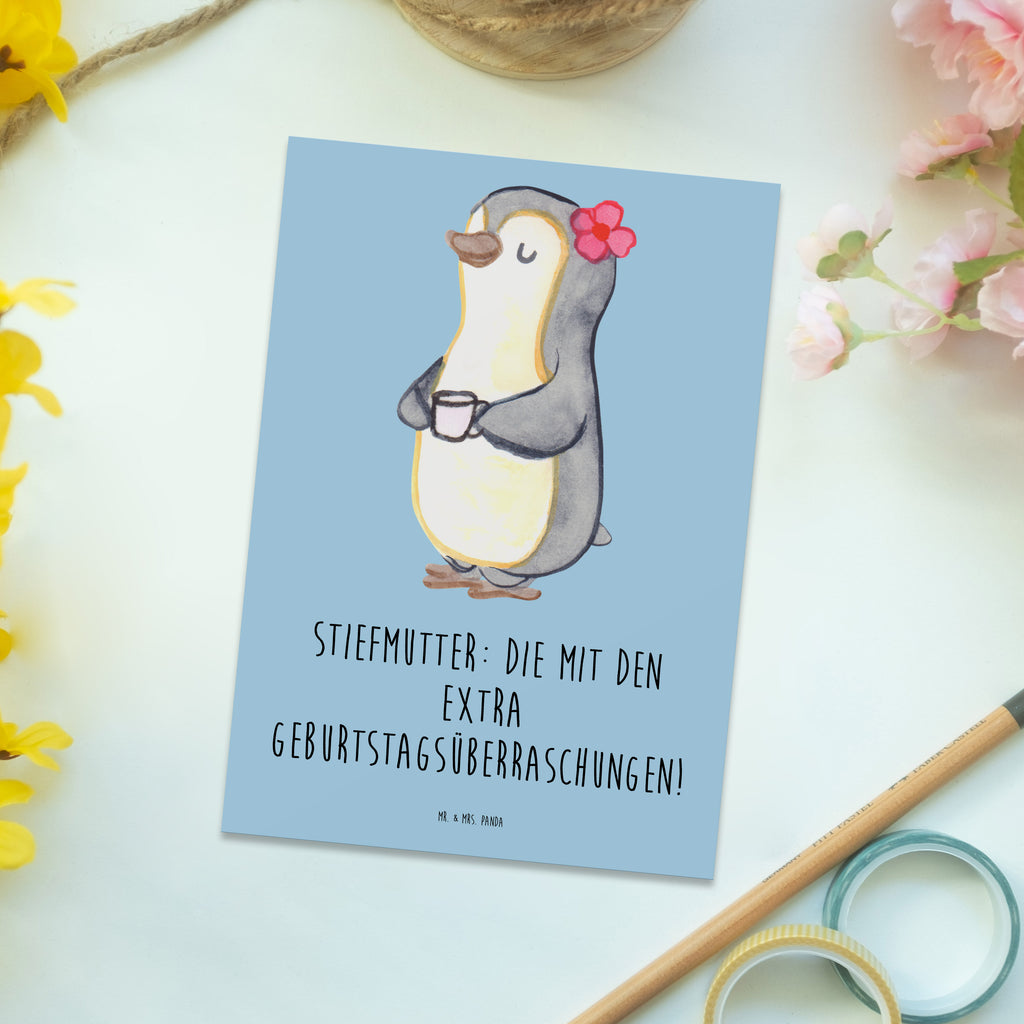 Postkarte Stiefmutter Überraschungen Postkarte, Karte, Geschenkkarte, Grußkarte, Einladung, Ansichtskarte, Geburtstagskarte, Einladungskarte, Dankeskarte, Ansichtskarten, Einladung Geburtstag, Einladungskarten Geburtstag, Familie, Vatertag, Muttertag, Bruder, Schwester, Mama, Papa, Oma, Opa