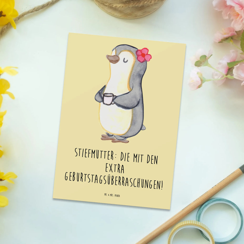 Postkarte Stiefmutter Überraschungen Postkarte, Karte, Geschenkkarte, Grußkarte, Einladung, Ansichtskarte, Geburtstagskarte, Einladungskarte, Dankeskarte, Ansichtskarten, Einladung Geburtstag, Einladungskarten Geburtstag, Familie, Vatertag, Muttertag, Bruder, Schwester, Mama, Papa, Oma, Opa