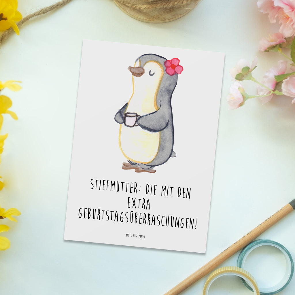 Postkarte Stiefmutter Überraschungen Postkarte, Karte, Geschenkkarte, Grußkarte, Einladung, Ansichtskarte, Geburtstagskarte, Einladungskarte, Dankeskarte, Ansichtskarten, Einladung Geburtstag, Einladungskarten Geburtstag, Familie, Vatertag, Muttertag, Bruder, Schwester, Mama, Papa, Oma, Opa