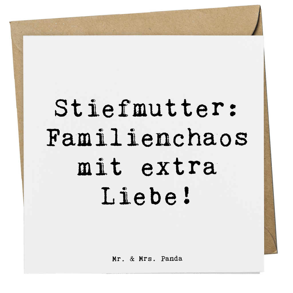 Deluxe Karte Spruch Stiefmutter Liebe Karte, Grußkarte, Klappkarte, Einladungskarte, Glückwunschkarte, Hochzeitskarte, Geburtstagskarte, Hochwertige Grußkarte, Hochwertige Klappkarte, Familie, Vatertag, Muttertag, Bruder, Schwester, Mama, Papa, Oma, Opa