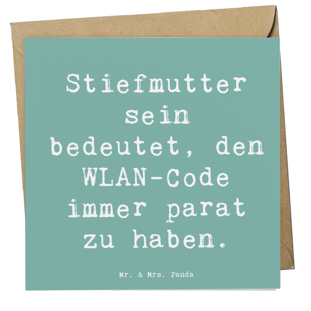 Deluxe Karte Spruch Stiefmutter Heldin Karte, Grußkarte, Klappkarte, Einladungskarte, Glückwunschkarte, Hochzeitskarte, Geburtstagskarte, Hochwertige Grußkarte, Hochwertige Klappkarte, Familie, Vatertag, Muttertag, Bruder, Schwester, Mama, Papa, Oma, Opa