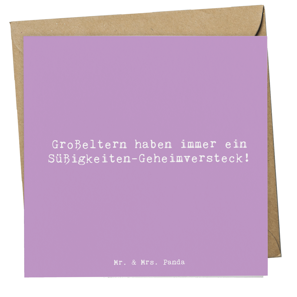 Deluxe Karte Spruch Großeltern Süßigkeiten Karte, Grußkarte, Klappkarte, Einladungskarte, Glückwunschkarte, Hochzeitskarte, Geburtstagskarte, Hochwertige Grußkarte, Hochwertige Klappkarte, Familie, Vatertag, Muttertag, Bruder, Schwester, Mama, Papa, Oma, Opa