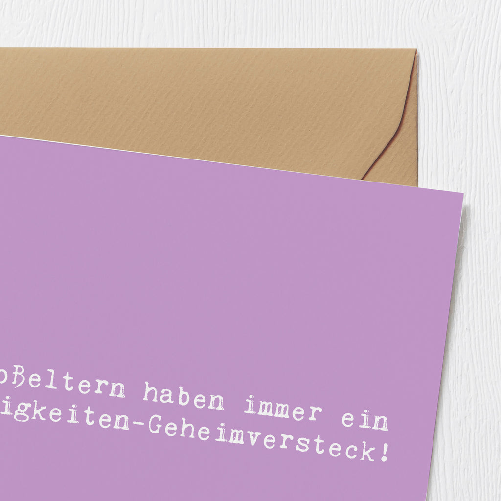 Deluxe Karte Spruch Großeltern Süßigkeiten Karte, Grußkarte, Klappkarte, Einladungskarte, Glückwunschkarte, Hochzeitskarte, Geburtstagskarte, Hochwertige Grußkarte, Hochwertige Klappkarte, Familie, Vatertag, Muttertag, Bruder, Schwester, Mama, Papa, Oma, Opa