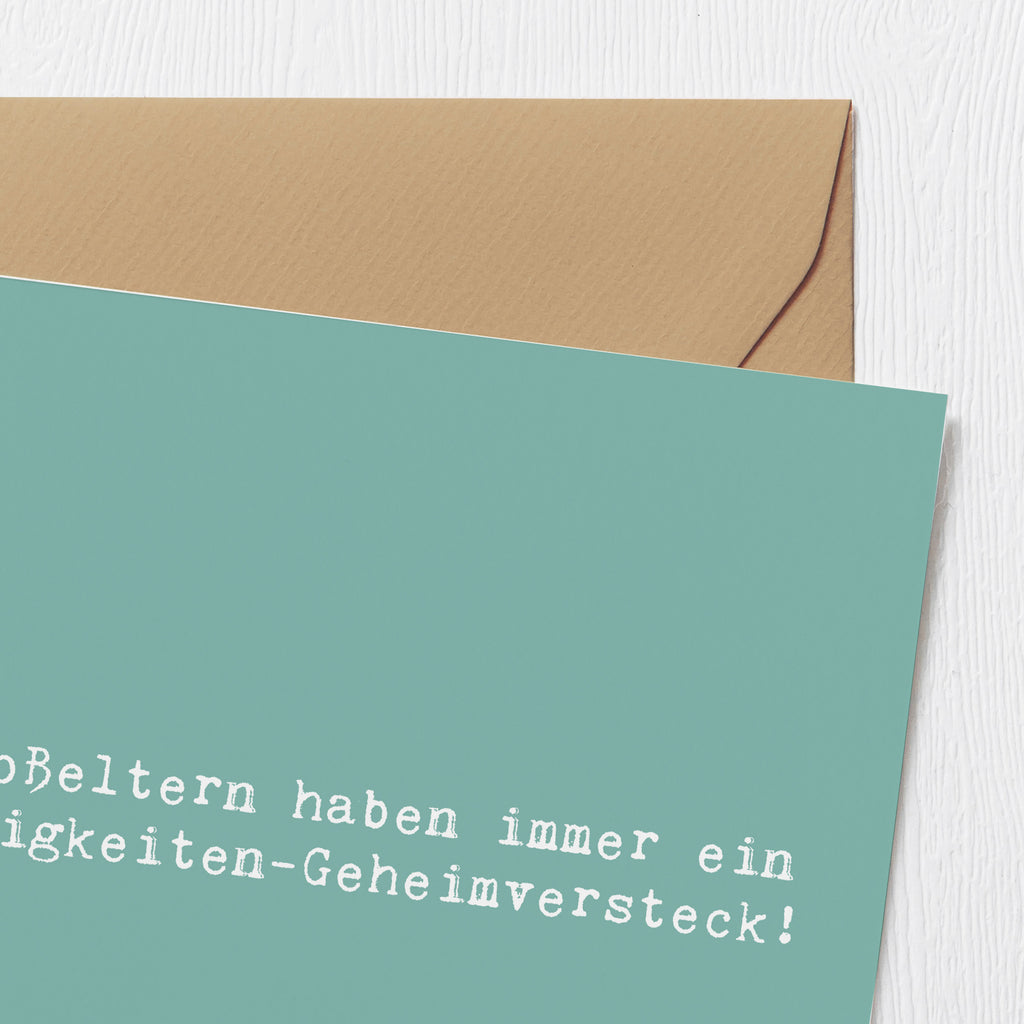 Deluxe Karte Spruch Großeltern Süßigkeiten Karte, Grußkarte, Klappkarte, Einladungskarte, Glückwunschkarte, Hochzeitskarte, Geburtstagskarte, Hochwertige Grußkarte, Hochwertige Klappkarte, Familie, Vatertag, Muttertag, Bruder, Schwester, Mama, Papa, Oma, Opa