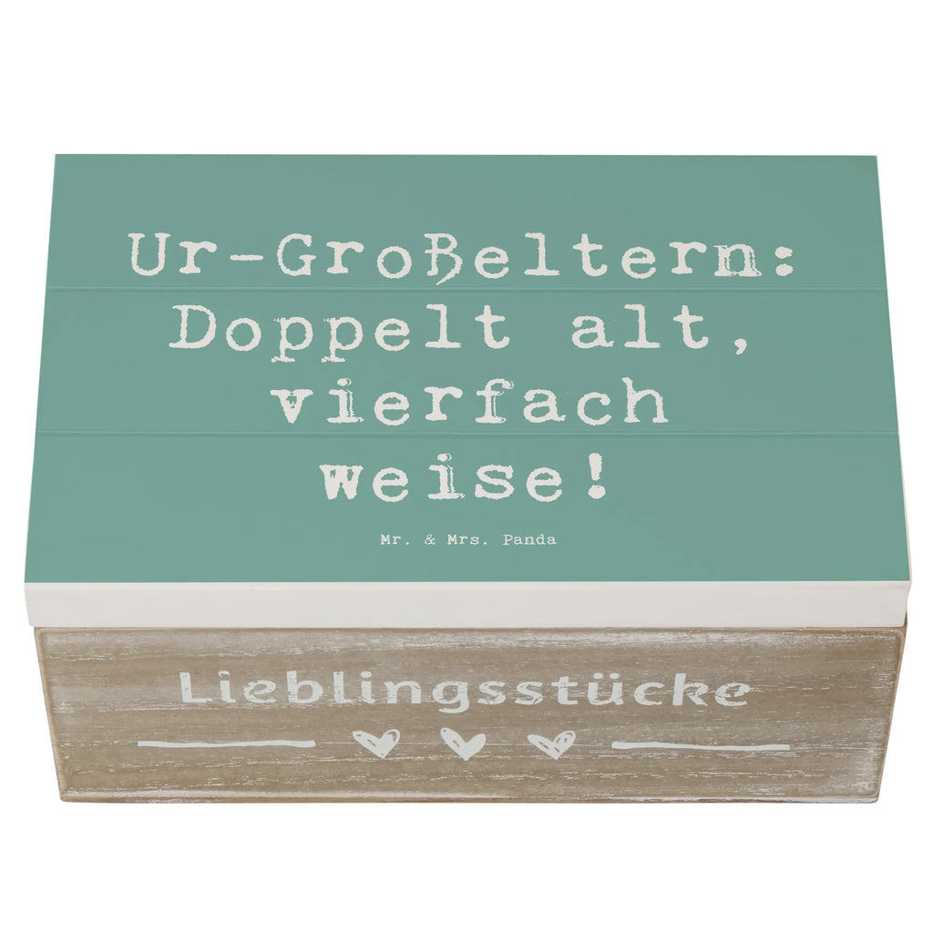 Holzkiste Spruch Ur-Großeltern Weisheit Holzkiste, Kiste, Schatzkiste, Truhe, Schatulle, XXL, Erinnerungsbox, Erinnerungskiste, Dekokiste, Aufbewahrungsbox, Geschenkbox, Geschenkdose, Familie, Vatertag, Muttertag, Bruder, Schwester, Mama, Papa, Oma, Opa