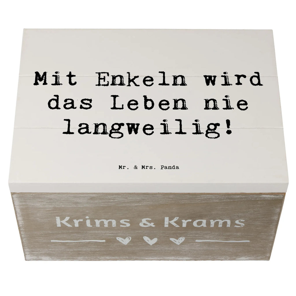 Holzkiste Spruch Enkelkinder Abenteuer Holzkiste, Kiste, Schatzkiste, Truhe, Schatulle, XXL, Erinnerungsbox, Erinnerungskiste, Dekokiste, Aufbewahrungsbox, Geschenkbox, Geschenkdose, Familie, Vatertag, Muttertag, Bruder, Schwester, Mama, Papa, Oma, Opa