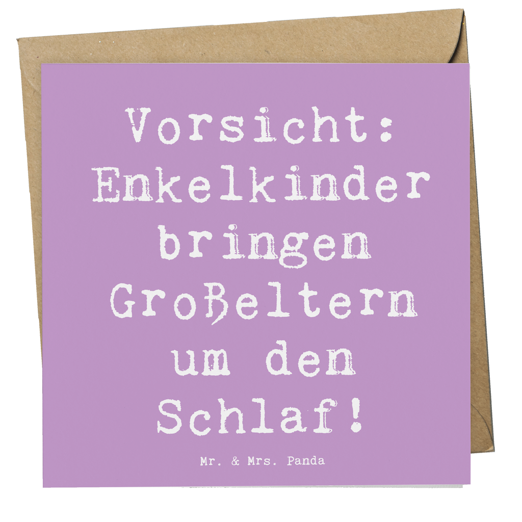 Deluxe Karte Spruch Enkelkinder Karte, Grußkarte, Klappkarte, Einladungskarte, Glückwunschkarte, Hochzeitskarte, Geburtstagskarte, Hochwertige Grußkarte, Hochwertige Klappkarte, Familie, Vatertag, Muttertag, Bruder, Schwester, Mama, Papa, Oma, Opa